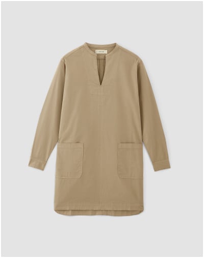 [image]The Long-Sleeve Utility Mini Dress