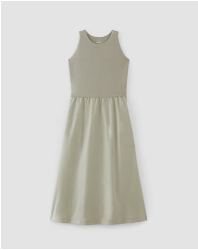 [image]The Supima® High-Neck Riviera Dress