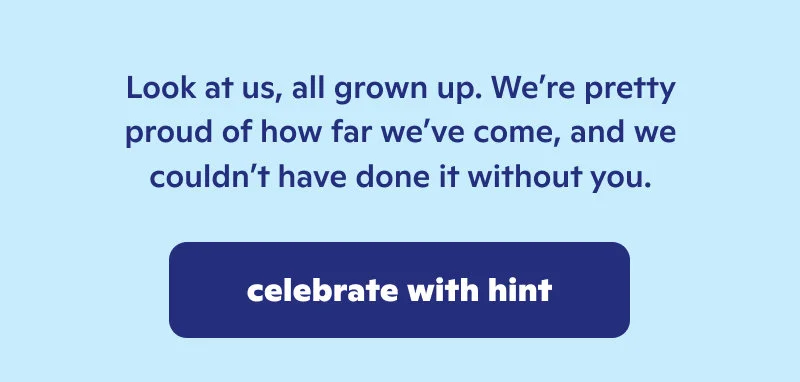 celebrate with hint