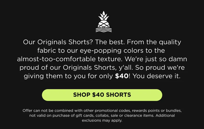 SHOP $40 SHORTS