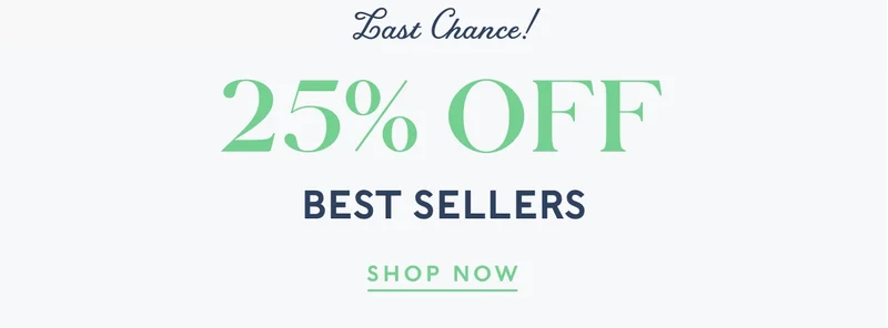 25% Off Bestsellers