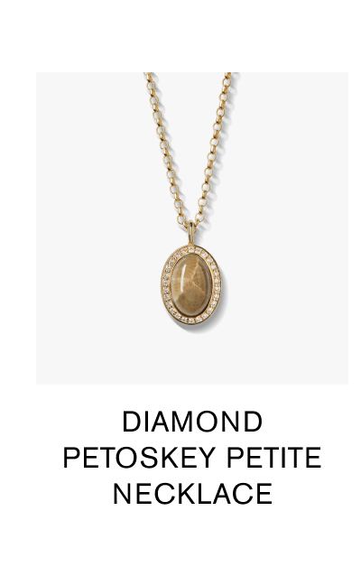 Diamond Petoskey Petite Necklace