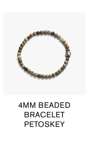 4mm Beaded Bracelet Petoskey