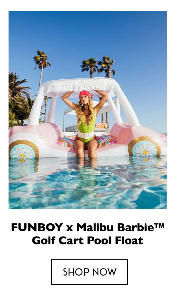 FUNBOY x Malibu Barbie Golf Cart Pool Float
