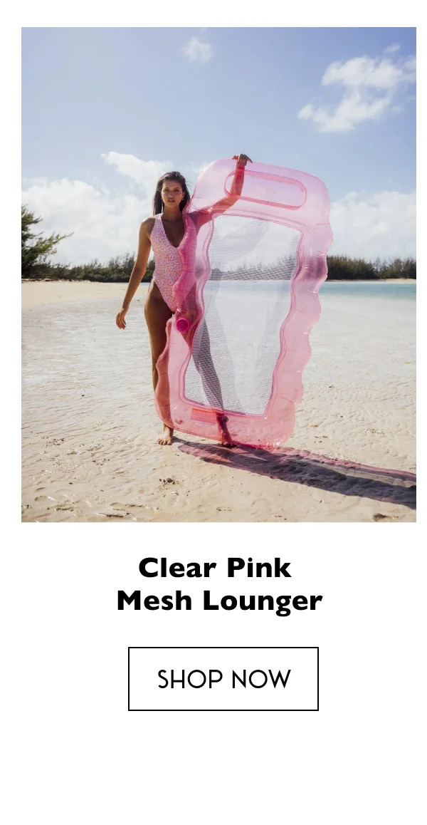 Clear Pink Mesh Lounger