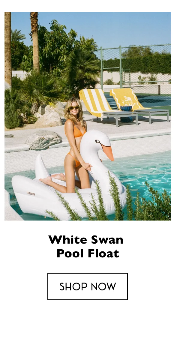 White Swan Pool Float