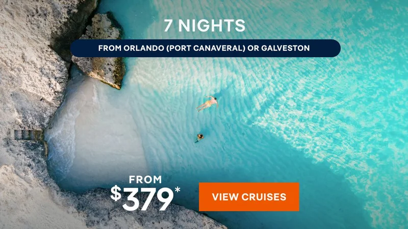 7 Nights From Orlando (Port Canaveral) and Galveston – Click to View Cruises & Book Now