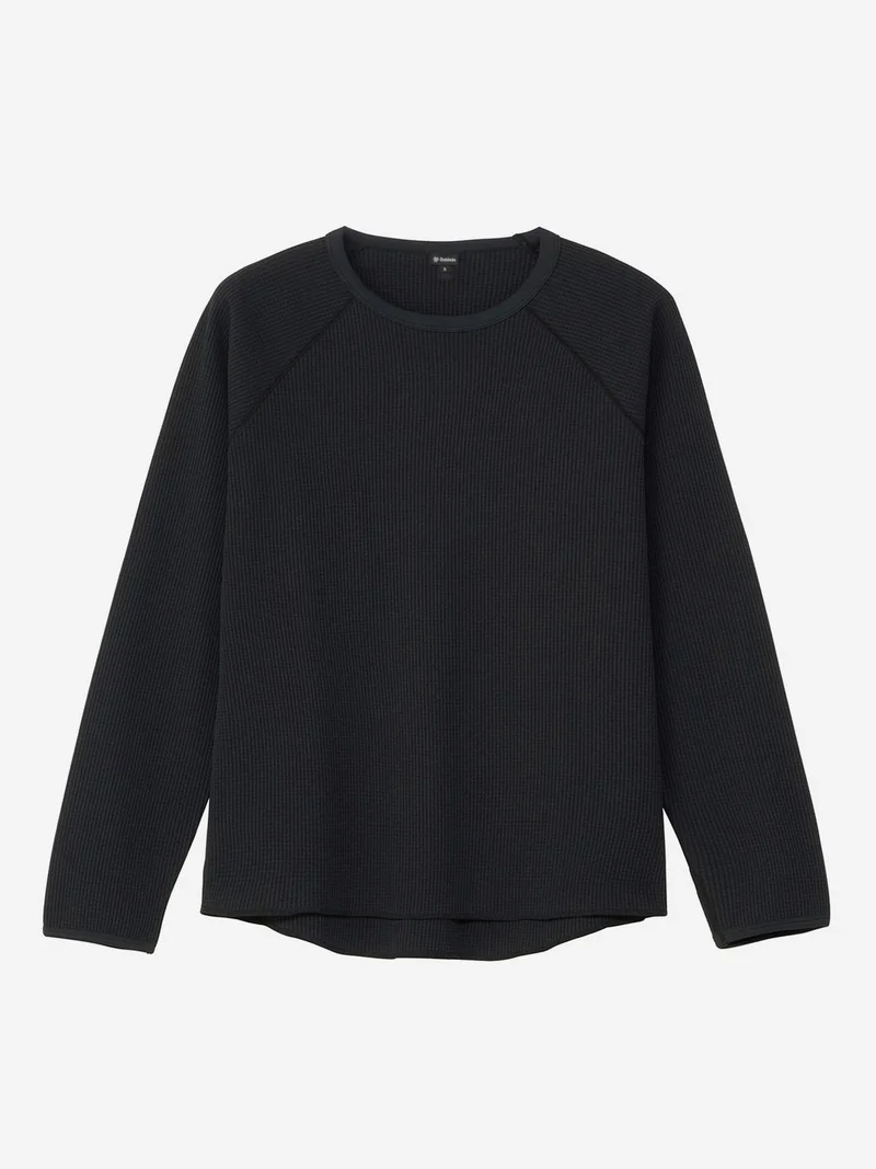 Image of Goldwin WF Light Long Sleeve T-Shirt - Black