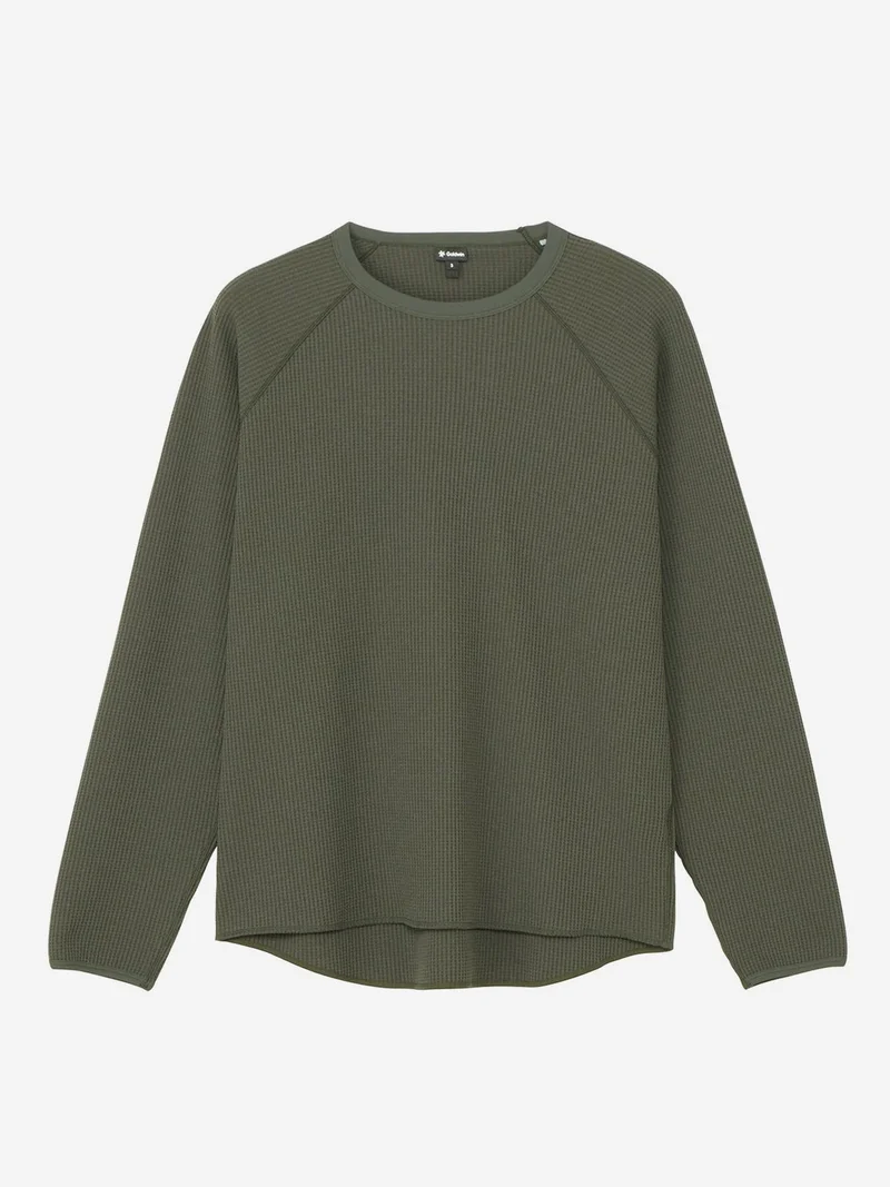 Image of Goldwin WF Light Long Sleeve T-Shirt - Dark Leaf
