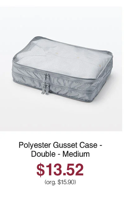 Shop Polyester Gusset Case - Double- Medium