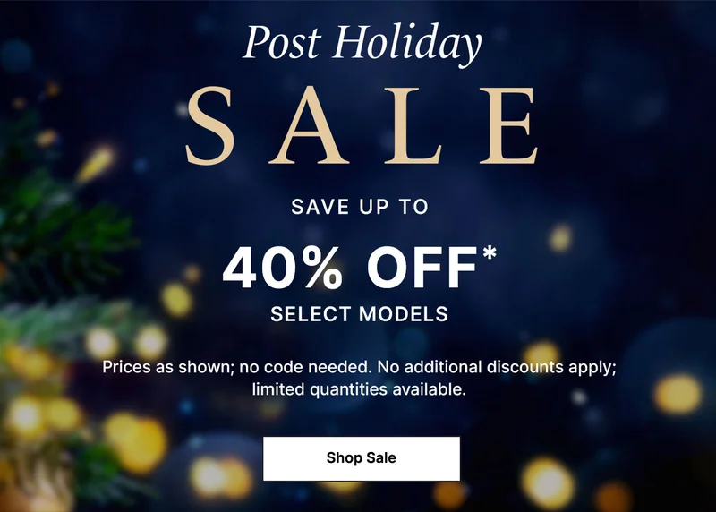 Post-Holiday Sale - Save up to 40% off select styles