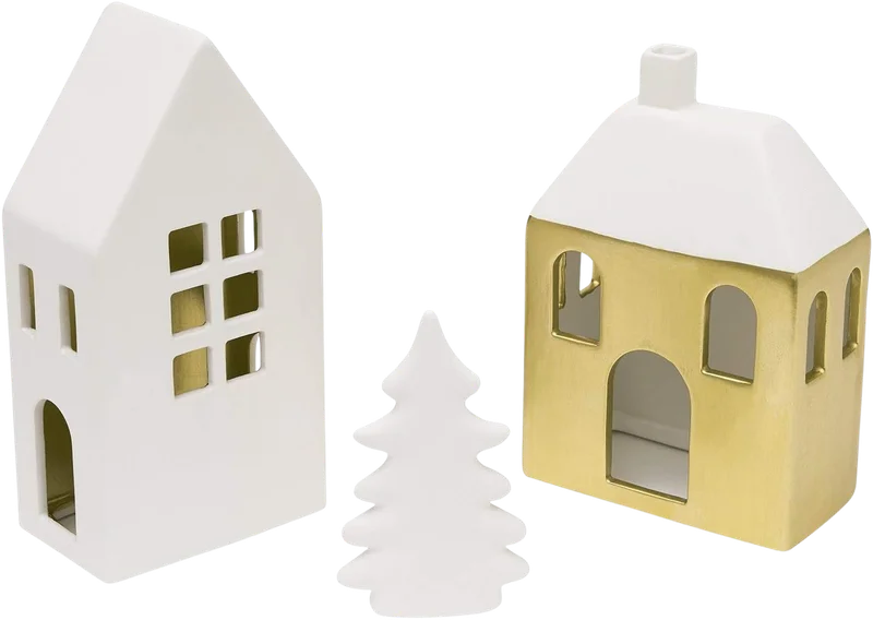 Image of Style Me Pretty Tealight Holder Houses (Set of 3)