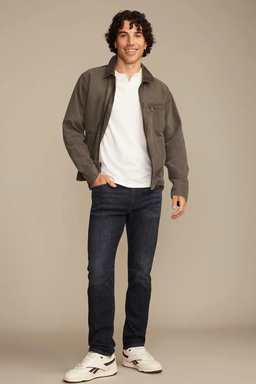 Image of Lucky Brand 410 Athletic Straight Coolmax Stretch Jean - Men's Pants Denim Straight Leg Jeans in Genesis