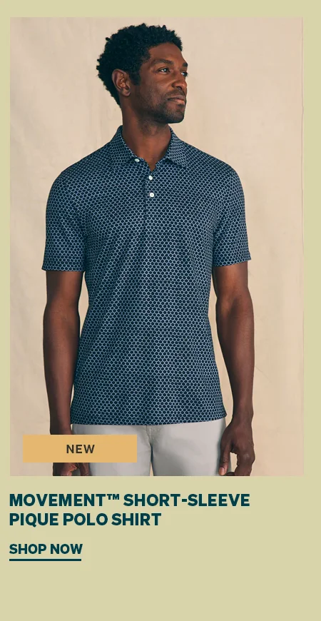 Movement Short Sleeve Pique Polo Shirt