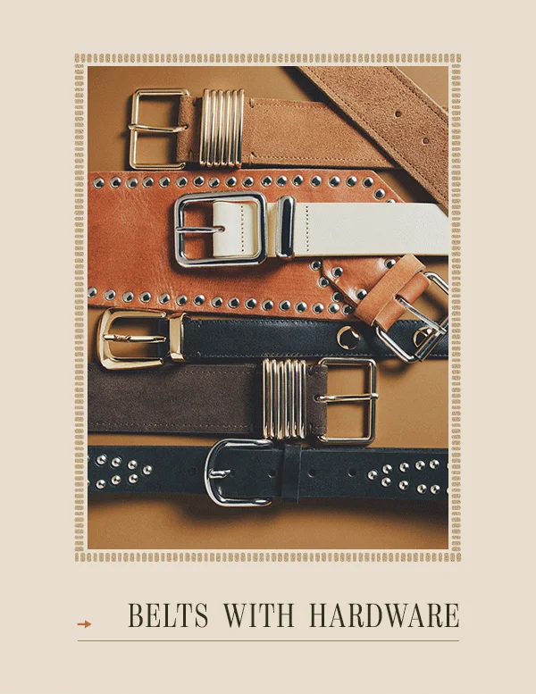 belts with hardware