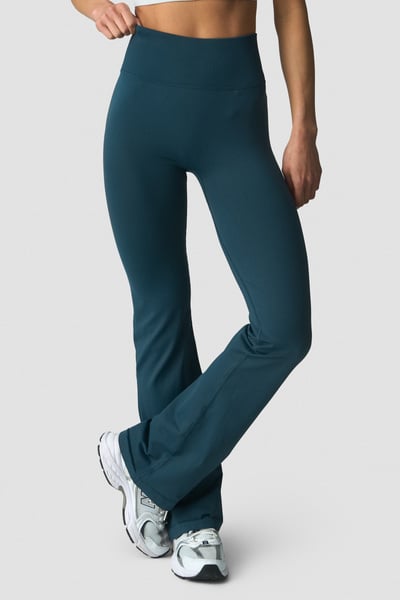 Image of Define Seamless Flared Tights Dark Dusty Teal