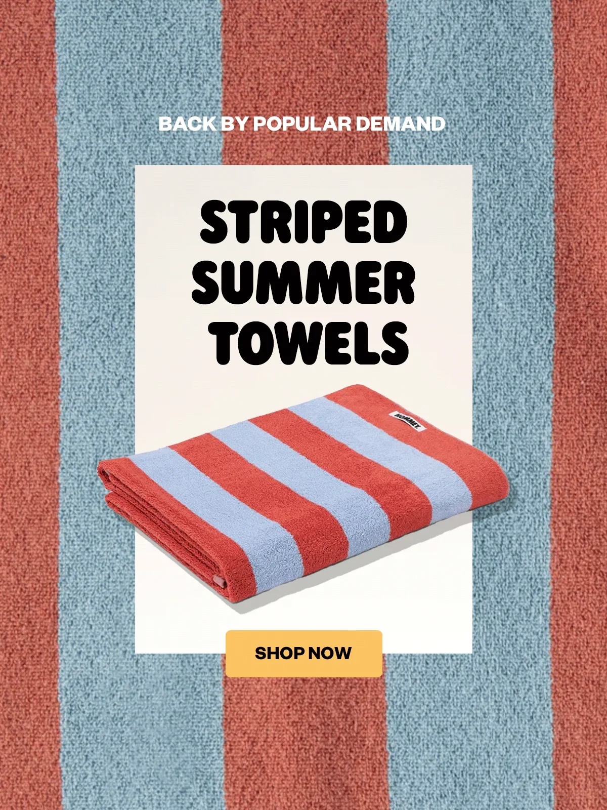 striped summer towels
