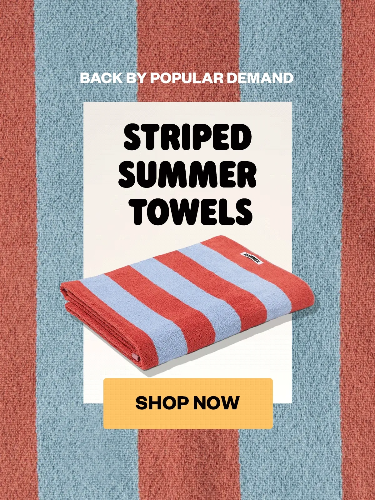 striped summer towels