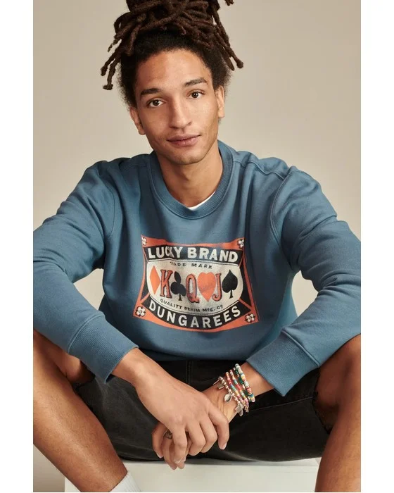 LUCKY POKER CARD SWEATSHIRT