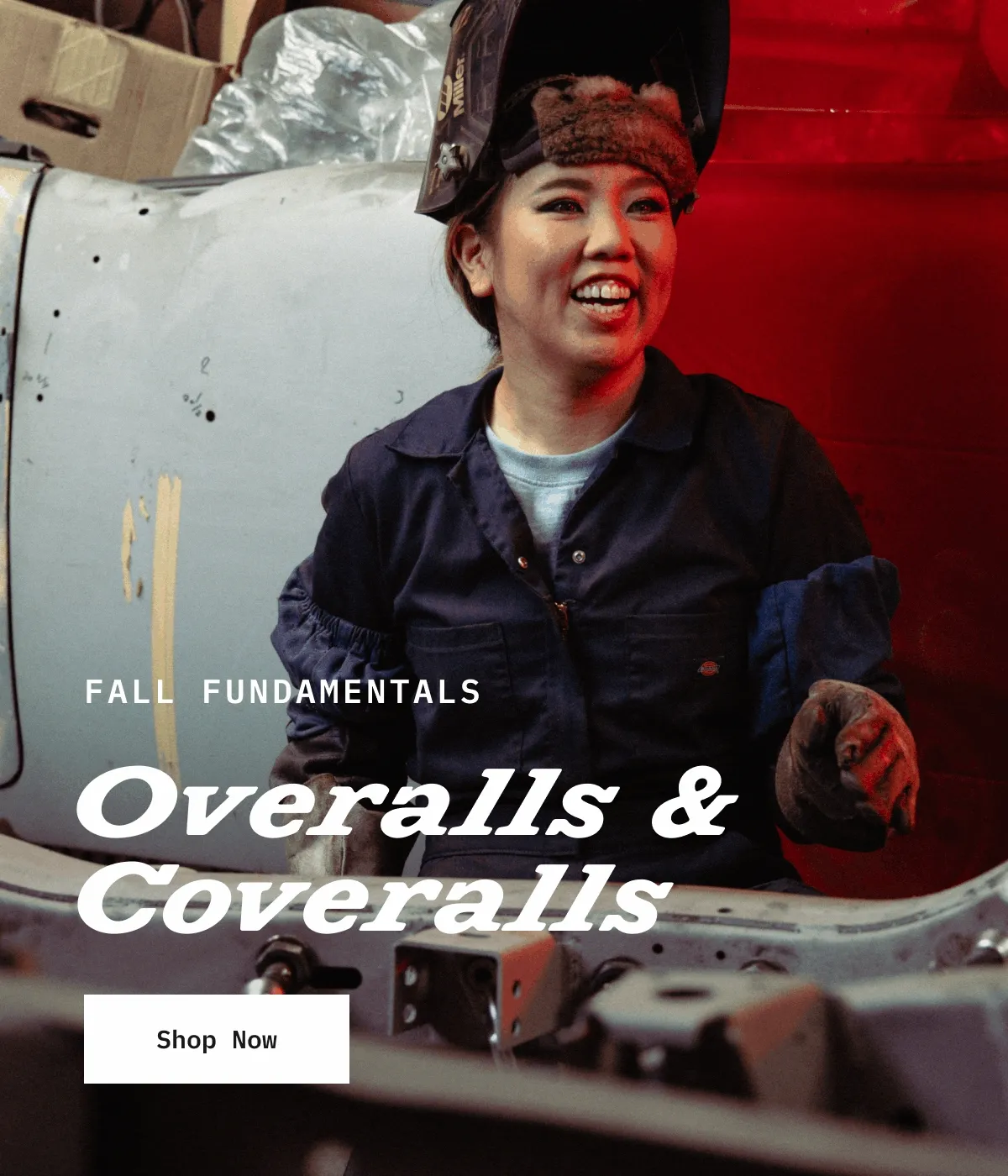 FALL FUNDAMENTALS. Overalls & Coveralls. Shop Now.