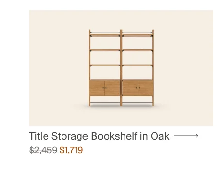 Title Double Storage Bookshelf