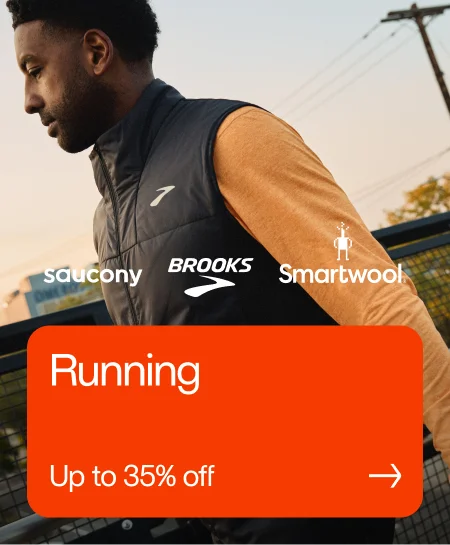 Up to 35% on running