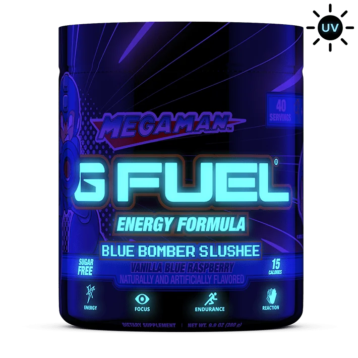 Image of Blue Bomber Slushee Black Light Edition
