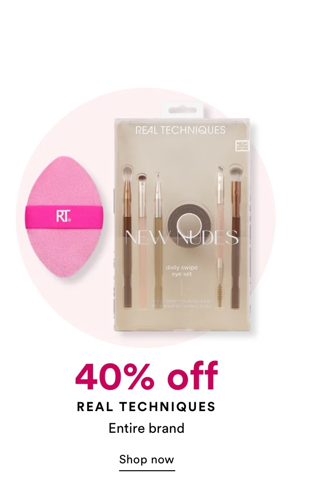 40% off Real Techniques