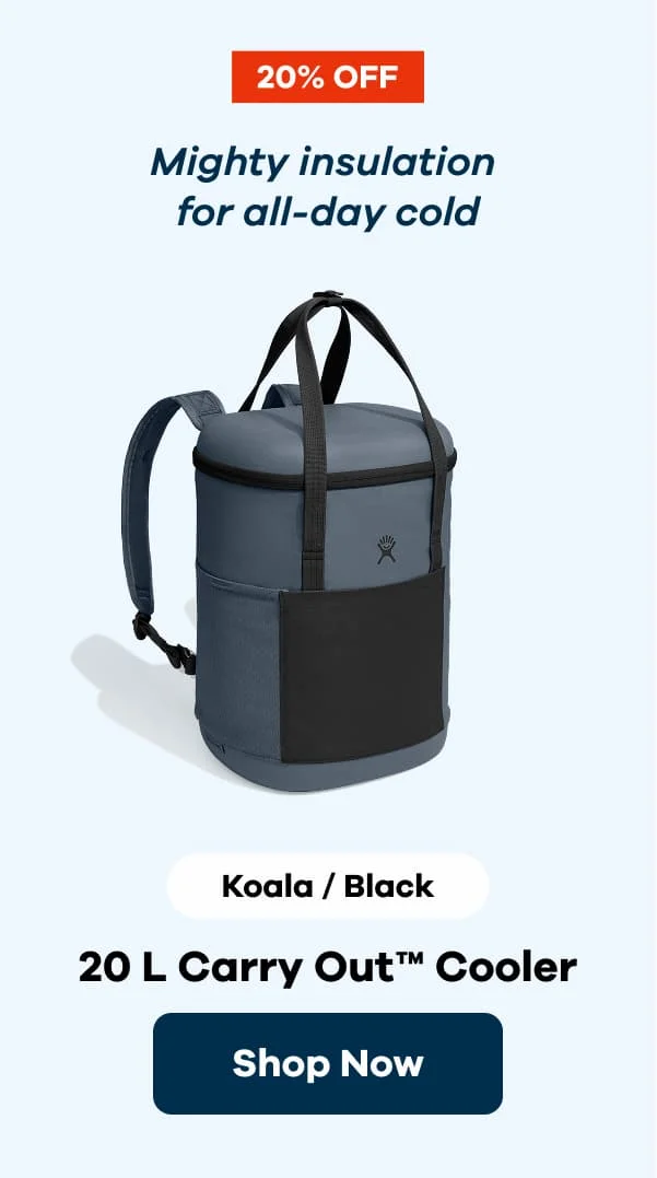 20% OFF Mighty insulation  for all-day cold, Koala/Black 20 L Carry Out™ Cooler | Shop Now