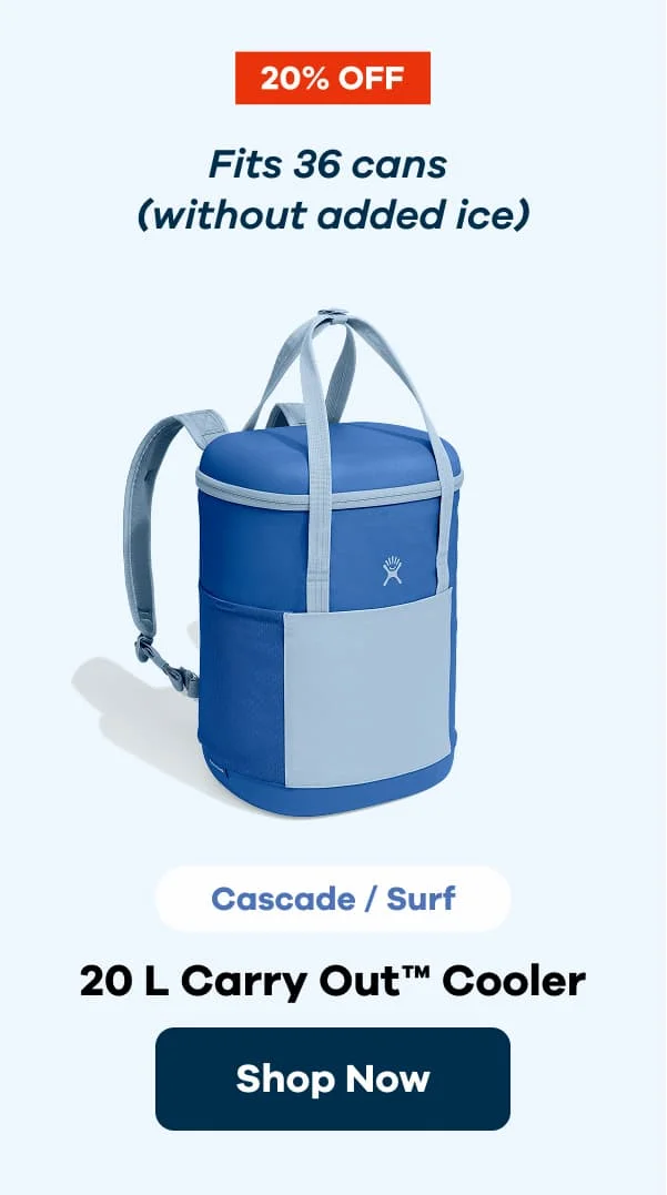 20% OFF Fits 36 cans  (without added ice). Cascade/Surf 20 L Carry Out™ Cooler | Shop Now