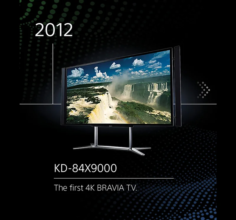 2012 | KD-84X9000 | The first 4k Bravia TV.