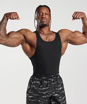 RIBBED TANK 3PK - WHITE/BLACK/STONE GREY MARL