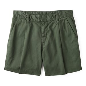 Twill Pleated Shorts