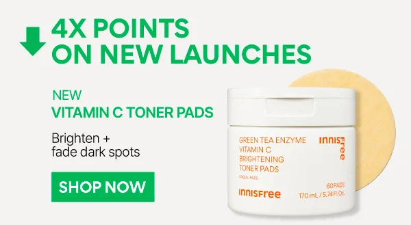 Green Tea Enzyme Vitamin C Brightening Toner Pads