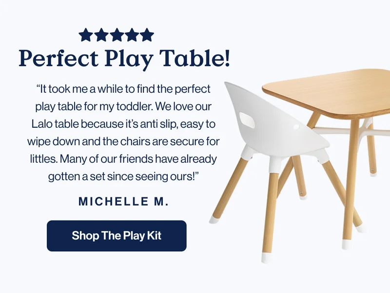 Perfect Play Table. 5 Stars. Shop The Play Kit.