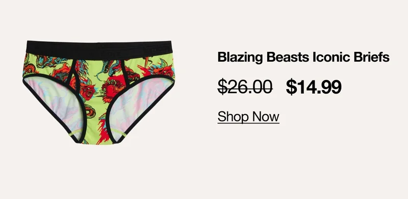 Blazing Beasts Iconic Briefs