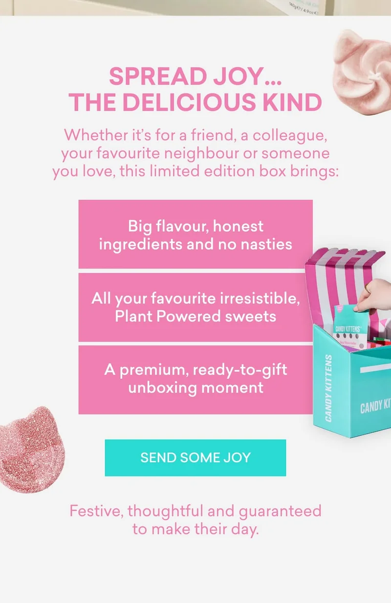 Spread joy… the delicious kind  Whether it’s for a friend, a colleague, your favourite neighbour or someone you love, this limited edition box brings: