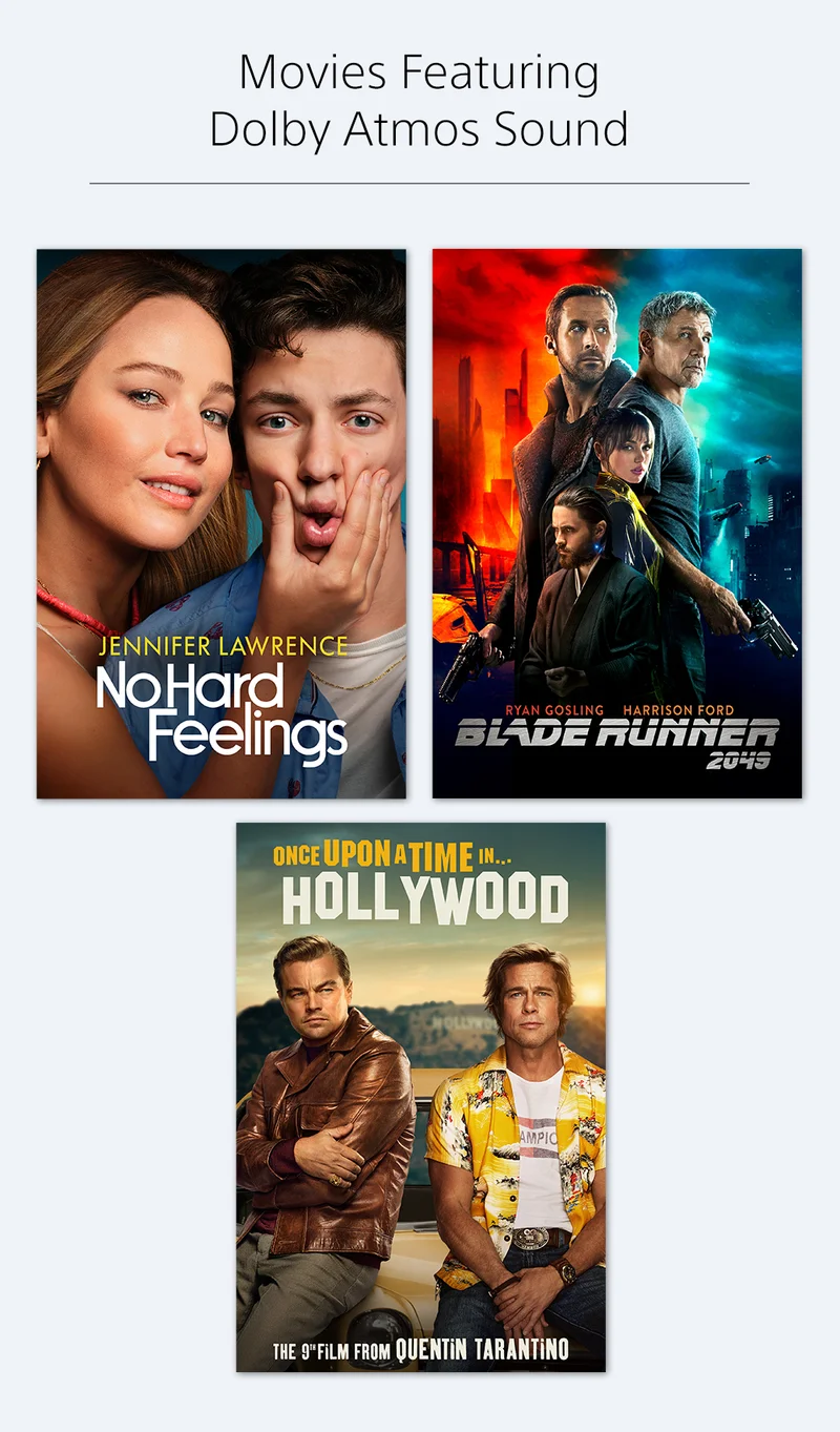 Movies Featuring Dolby Atmos Sound | No Hard Feelinds | Blade Runner 2049 | Once Upon A Time In Hollywood