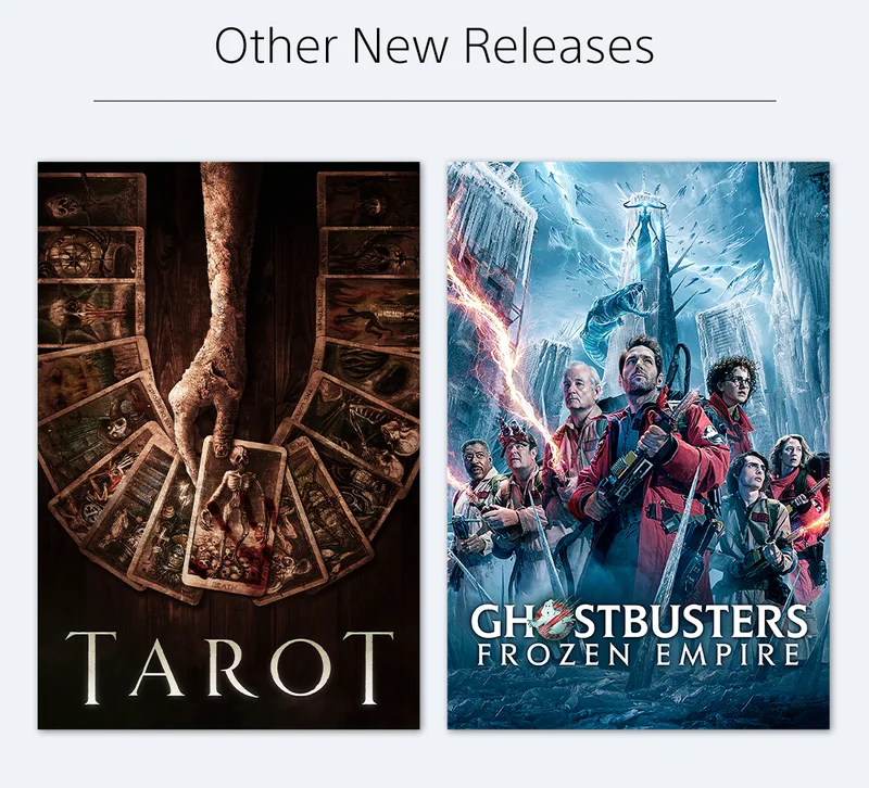 Other New Releases | Tarot | Ghostbusters Frozen Empire