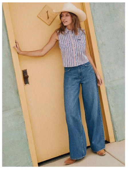 Women's Wrangler Retro® Bailey High Rise Wide Leg Jean