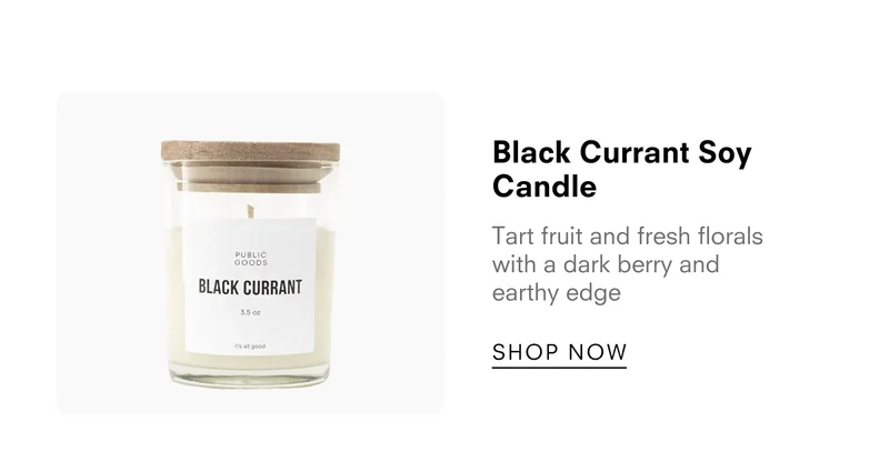 Black Currant Soy Candle