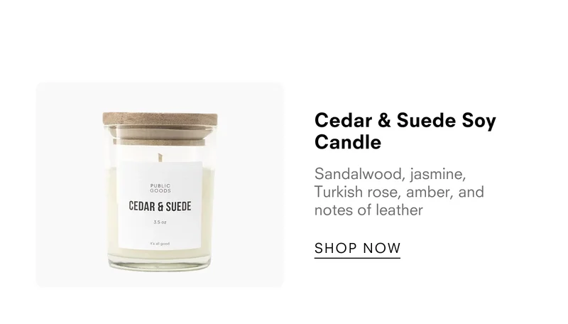 Cedar & Suede Soy Candle