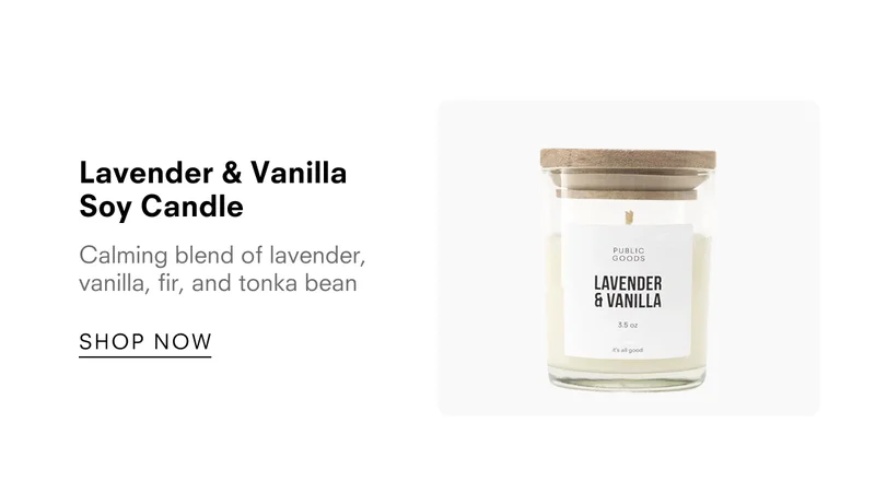 Lavender & Vanilla Soy Candle