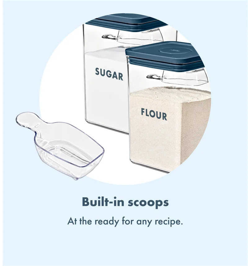 Bult in scoops.