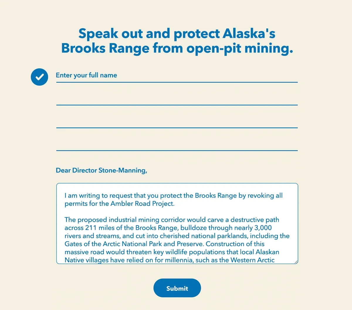 Speak out and protect Alaska’s Brooks Range from open-pit mining.