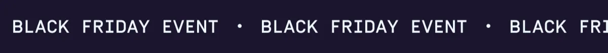 Black Friday Event