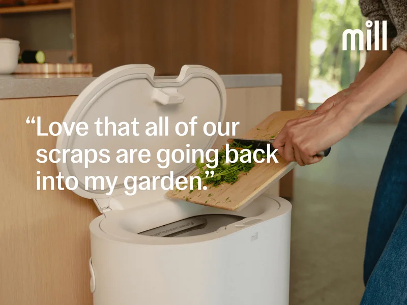 Mill: Love that all our scraps are going back into my garden.