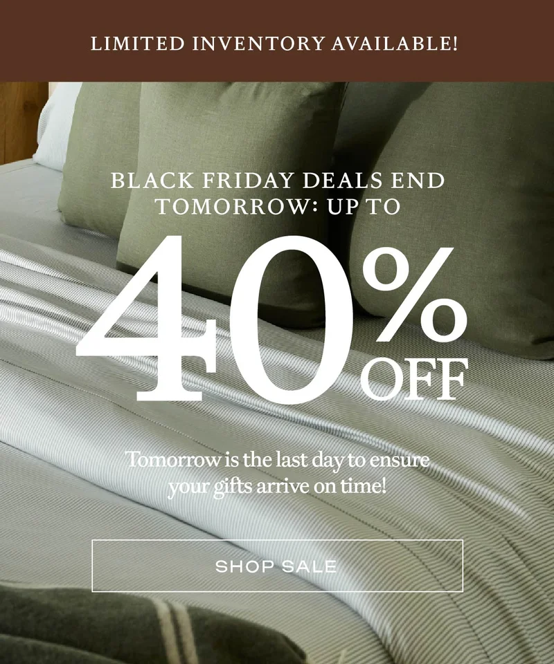 BLACK FRIDAY IS BACK - 40% OFF SITEWIDE - SHOP NOW