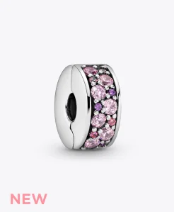 Pink Pavé Clip Charm
