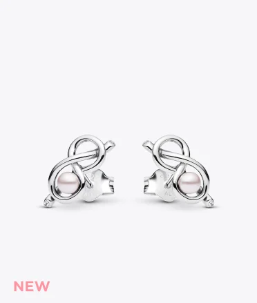 Infinity Knot Stud Earrings